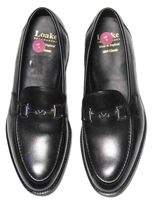 Loake Black Leather Kensingston Horsebit Loafers Dress Shoes Men\'s Size 10 main image 5